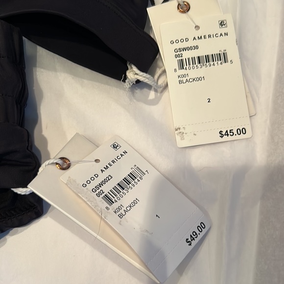 NWT GOOD AMERICAN high waist black bikini size S/M - Picture 8 of 14